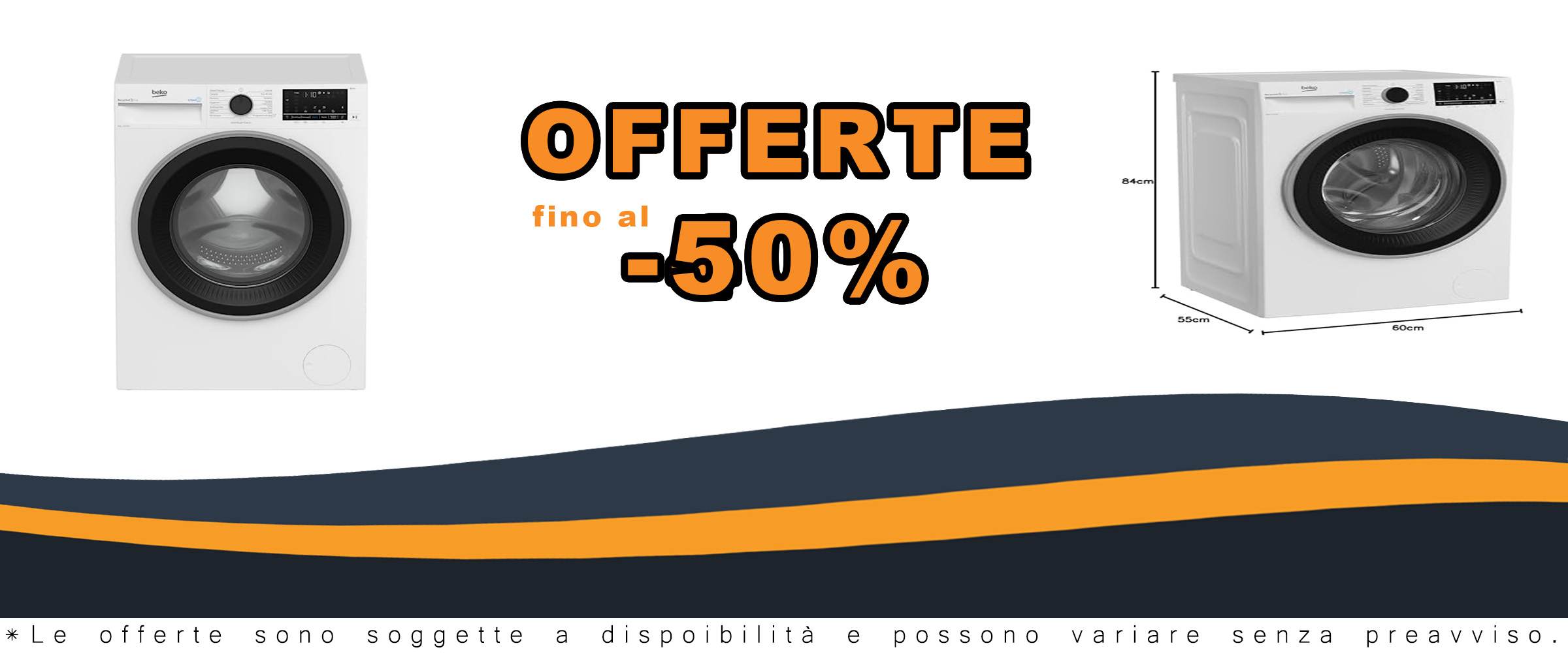 Lavatrice Beko BWGU384S 8kg con Inverter e Vapore SteamCure, vista laterale