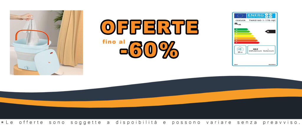 CEIEVER Mini lavatrice da 220V, compatta e pieghevole, ideale per campeggio e piccoli spazi