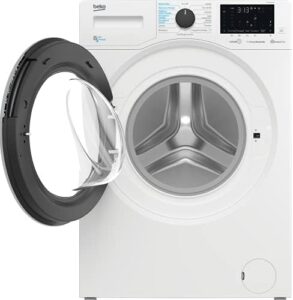 Lavasciuga Beko HTV8736XS-IT con vapore SteamCure, 8kg + 5kg, ProSmart Inverter, bianca, 1400 giri/minuto