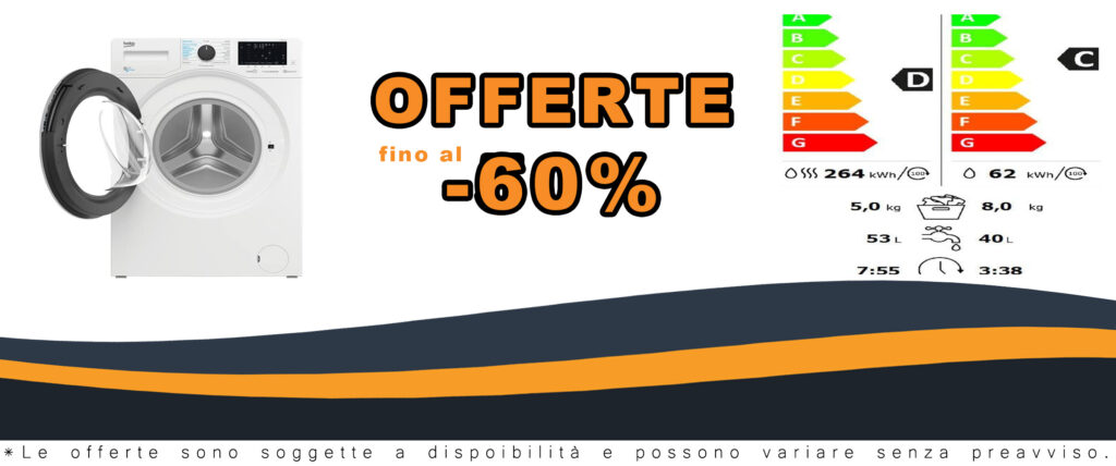 Lavasciuga Beko HTV8736XS-IT con vapore SteamCure, 8kg + 5kg, ProSmart Inverter, bianca, 1400 giri/minuto
