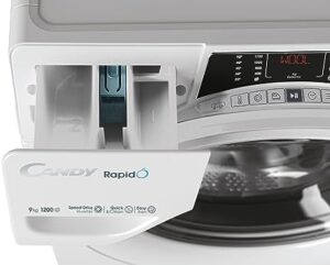 Candy RapidÓ Lavatrice 9 Kg con Wi-Fi, funzione vapore e 9 programmi rapidi