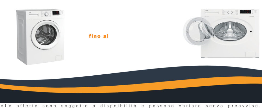 Lavatrice Beko WUX81282WI/IT in azione, con un design moderno e capacità di 8 kg, classe A, 1200 giri.