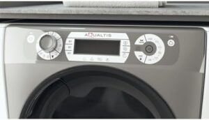 Lavatrice Hotpoint Slim a carica frontale 7Kg, A+++ (D), 1200 rpm con motore inverter e display LCD.