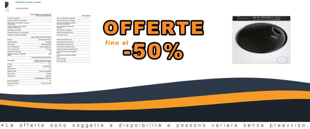 Haier I-Pro Serie 7 Plus Lavatrice 10 Kg, Carica Frontale, Wi-Fi, I-Refresh, Bianco