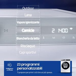 Samsung Lavatrice AI Control WW10T534DAT/S3 con Wi-Fi, funzione vapore e capacità di 10,5 kg