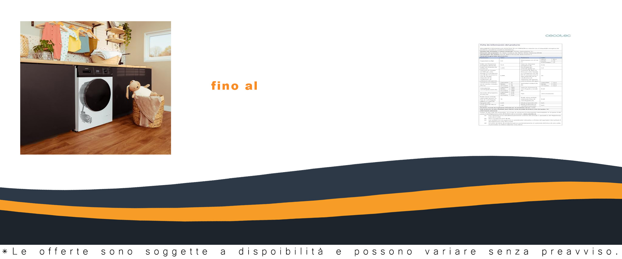 Cecotec Lavatrice Carica Frontale 9 Kg Bolero Dresscode 9410 con motore Inverter Plus e funzione vapore