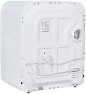 Asciugatrice Sweiko 3 kg in acciaio inox, compatta e funzionale per piccoli appartamenti