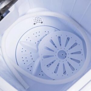 PYRAMIDEA Lavatrice Portatile da Campeggio Capacità 5 Kg Funzione Centrifuga Colore Bianco LC-501