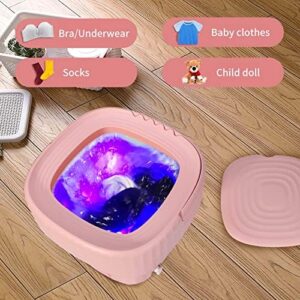 Lavatrice portatile pieghevole con centrifuga, ideale per appartamenti, campeggio e viaggi, perfetta per vestiti di bambino e biancheria intima.