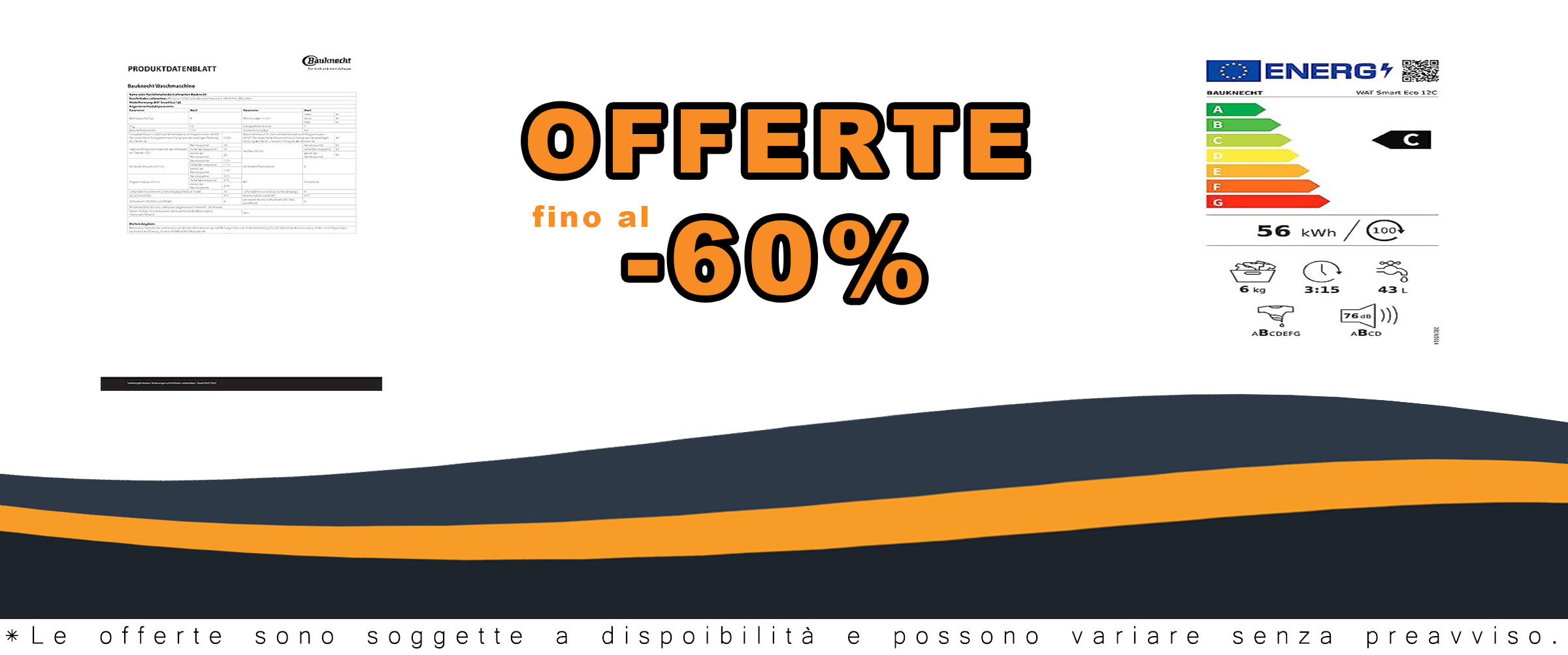 Bauknecht WAT Smart Eco 12C, lavatrice con caricamento dall'alto e risparmio energetico, 6 kg di capacità e 1200 giri al minuto
