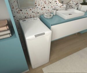 Lavatrice Candy Smart CST 28T1/1-11, caricamento dall'alto, 8 kg, 1200 giri al minuto, design bianco