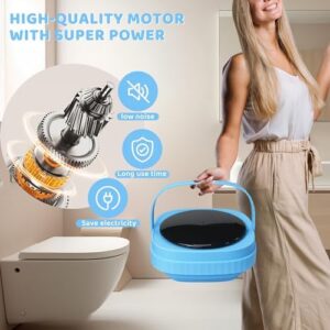 Twira Lavatrice Portatile da 6,5 l con design pieghevole, perfetta per appartamenti, camper e viaggi, con luce blu e 3 modalità di lavaggio