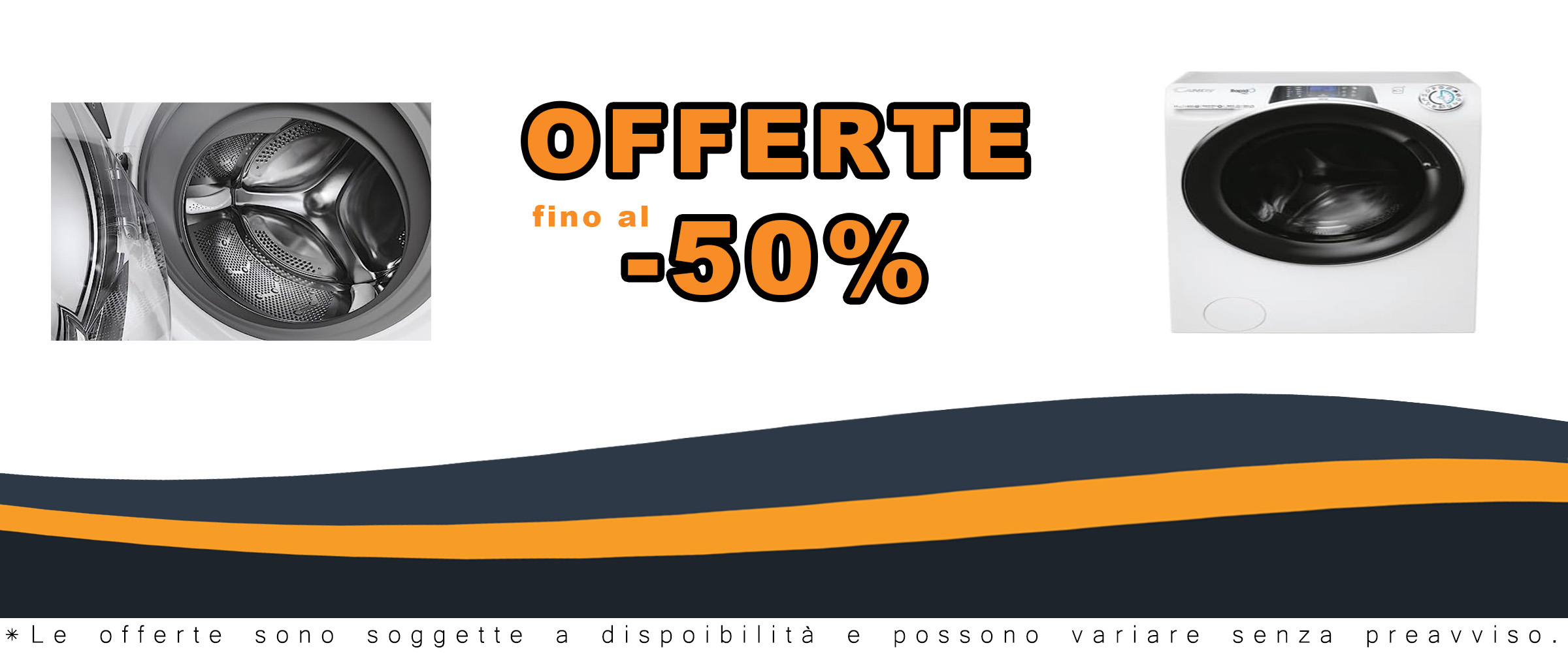 Immagine della lavatrice Candy RapidÓ PRO RP 4116BWMBC/1-S con caricamento frontale da 11 kg e 1400 giri al minuto.
