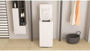 Whirlpool lavatrice top 6kg 1200 giri TDLR6242SFR/N con design compatto e alta efficienza energetica, perfetta per spazi ristretti
