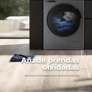 EVVO Lavatrice Asciugatrice 10/7 kg Nova con motore inverter, vapore e lavaggio rapido in un'ora