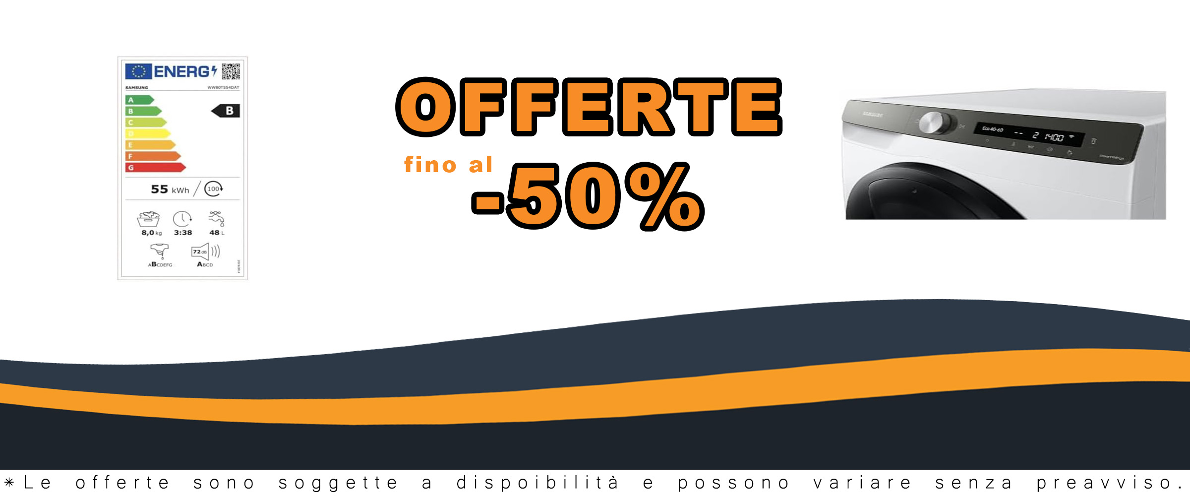 Lavatrice 8 Kg Classe A+++ con funzione vapore e alta velocità di centrifuga