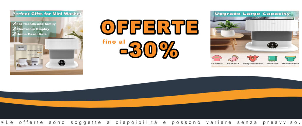 Lavatrice portatile 12L pieghevole con centrifuga, ideale per biancheria intima e piccoli carichi di bucato.