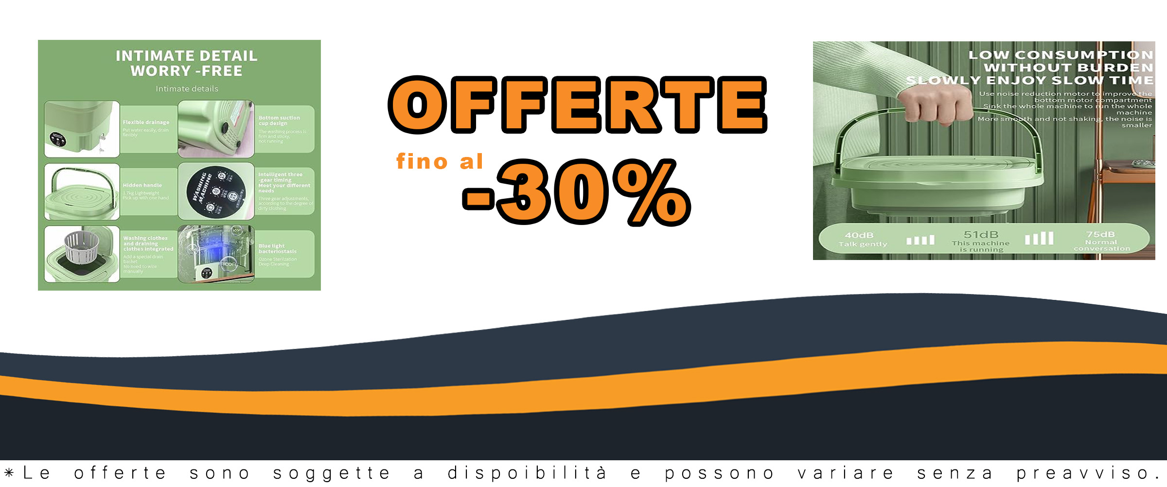 Lavatrice portatile 8L con mini asciugatrice, pieghevole e ideale per piccoli appartamenti e campeggio