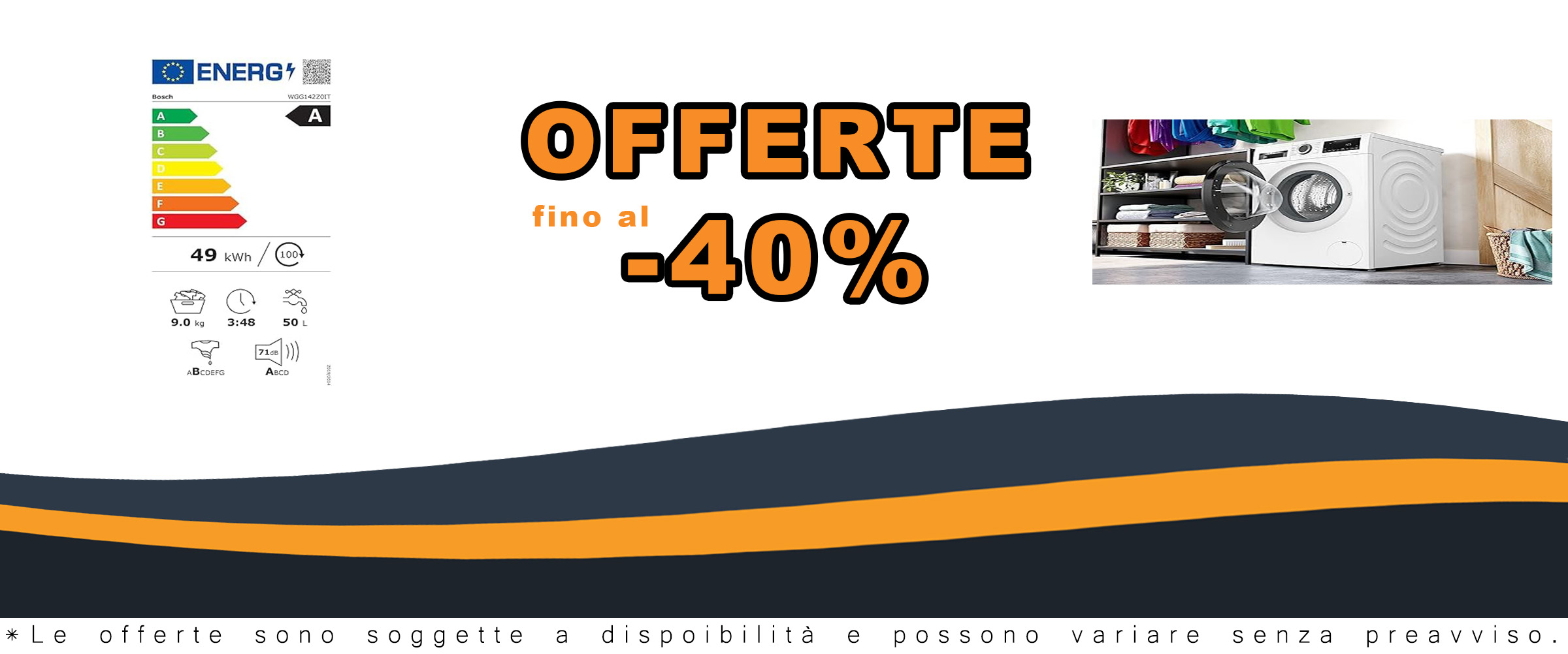 Bosch WGG142Z0IT Serie 6, lavatrice a carica frontale bianca, con funzione Iron Assist e sistema Anti-Macchia