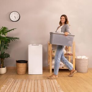 Cecotec Lavatrice Carica Superiore 8kg Bolero Dresscode Top Max 80 Inverter A con motore Inverter Plus e funzione vapore