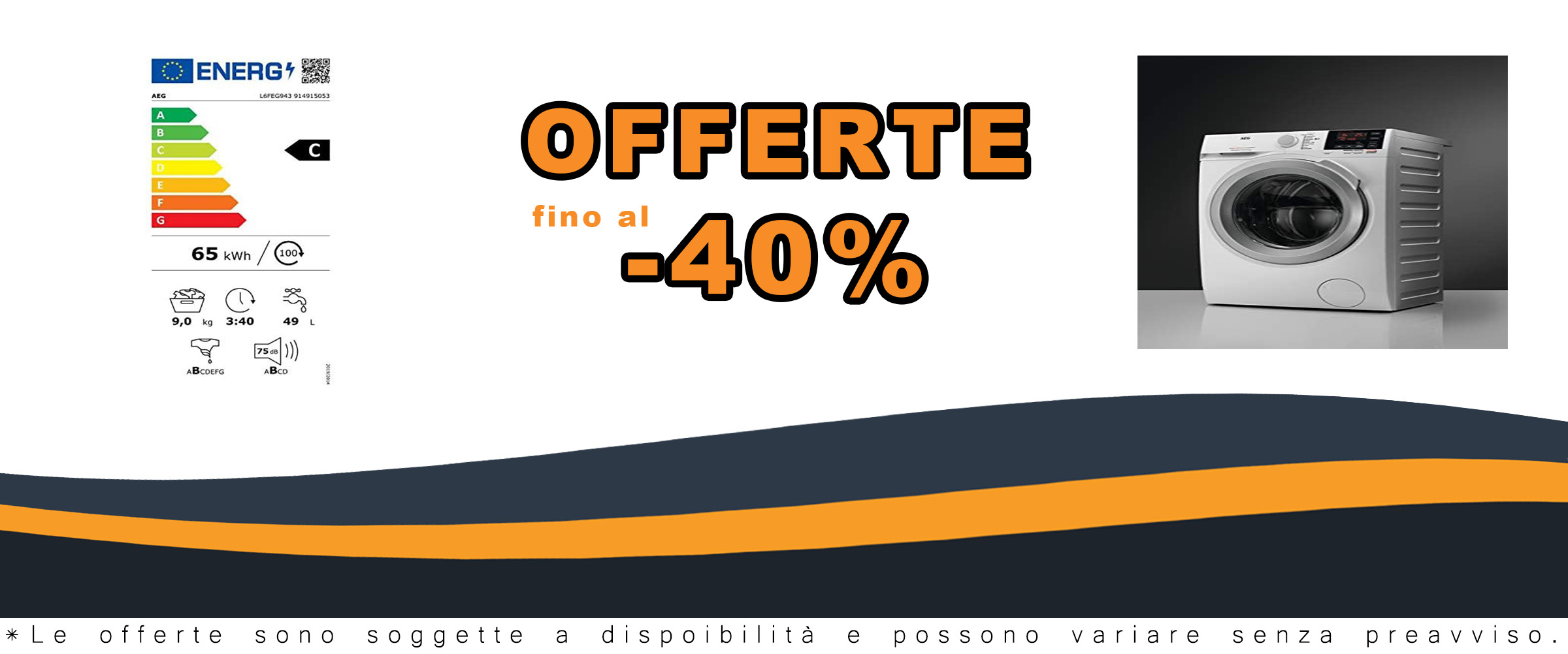 AEG L6FEG943 Lavatrice Serie 6000, 9 kg, Centrifuga 1400 Giri/Min, bianca, display digitale