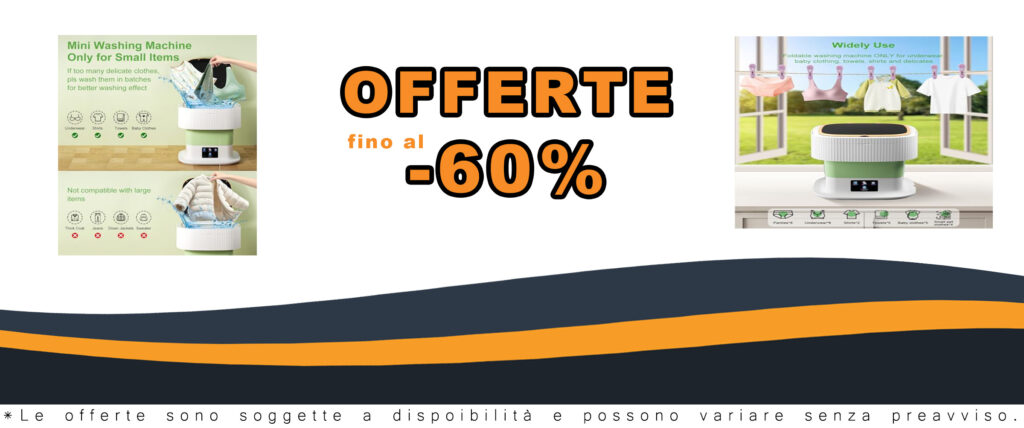 Mini lavatrice portatile da 60W in funzione, adatta per capi delicati come biancheria intima e vestiti per bambini