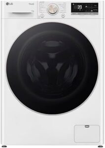 Lavatrice LG AI DD F4R7011TSWG con 11kg di capacità, Wi-Fi, TurboWash e vapore, colore bianco