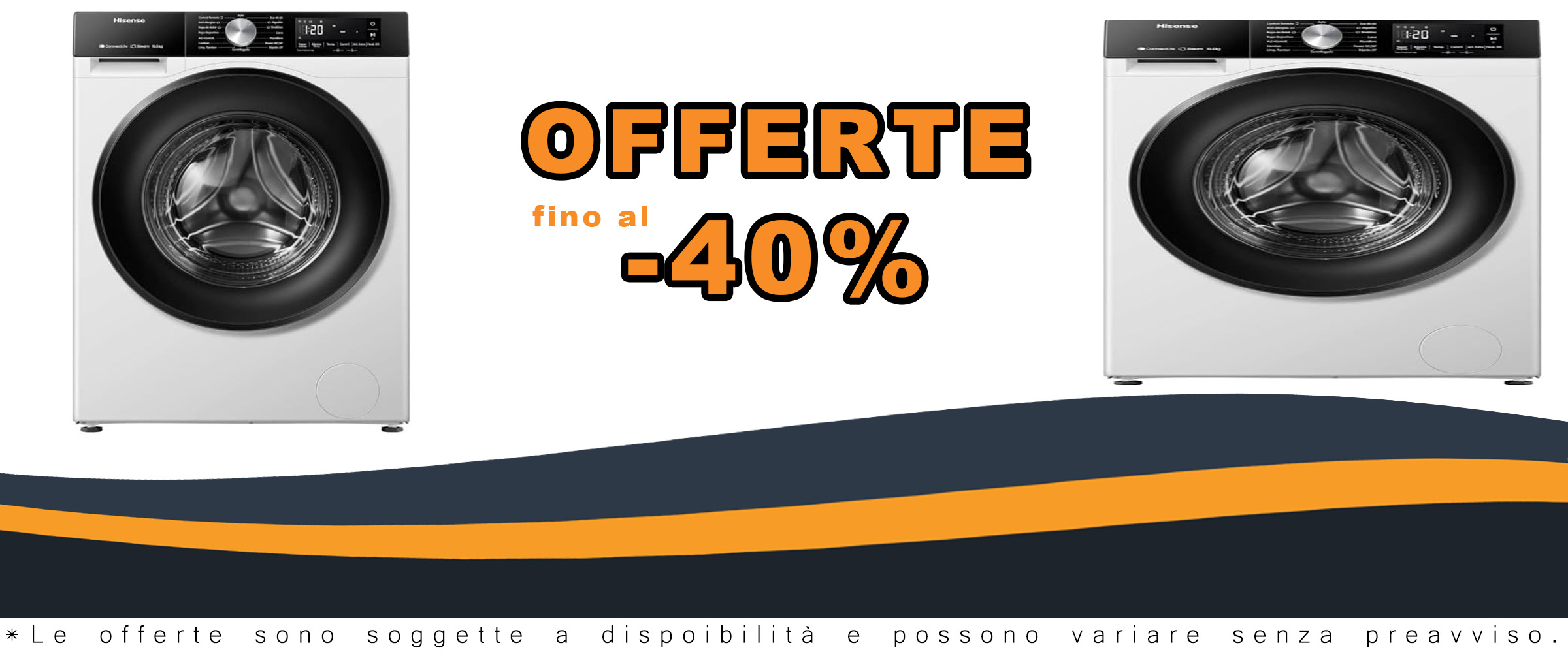 Lavatrice a vapore Hisense WF3S1043BW3, bianca, con capacità di 10,5 kg, WiFi e funzione vapore 99,9%