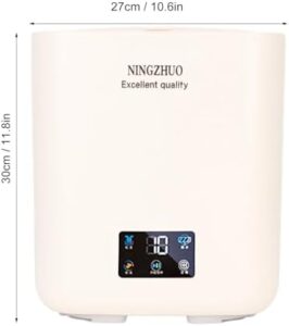 Fockety Lavatrice Portatile Beige, Mini Lavatrice e Asciugatrice Combinata con Touch Screen per Appartamenti