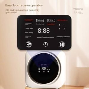 Qiang Mini Lavatrice Automatica 3,5 Litri, ideale per piccoli appartamenti e spazi ristretti, con funzionalità di lavaggio e asciugatura integrate.