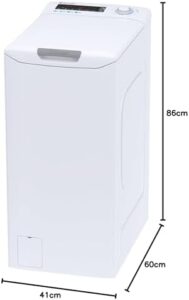 Candy Lavatrice CSTG28TMV51S con design moderno e capacità di 8 kg, ideale per famiglie numerose