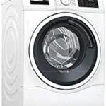 Lavatrice e asciugatrice BOSCH WDU8H541ES 10kg, 1400 rpm, bianca, in funzione