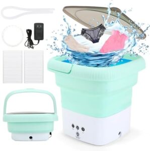 Lavatrice portatile pieghevole, ideale per piccoli vestiti e biancheria intima, perfetta per dormitori, hotel e viaggi