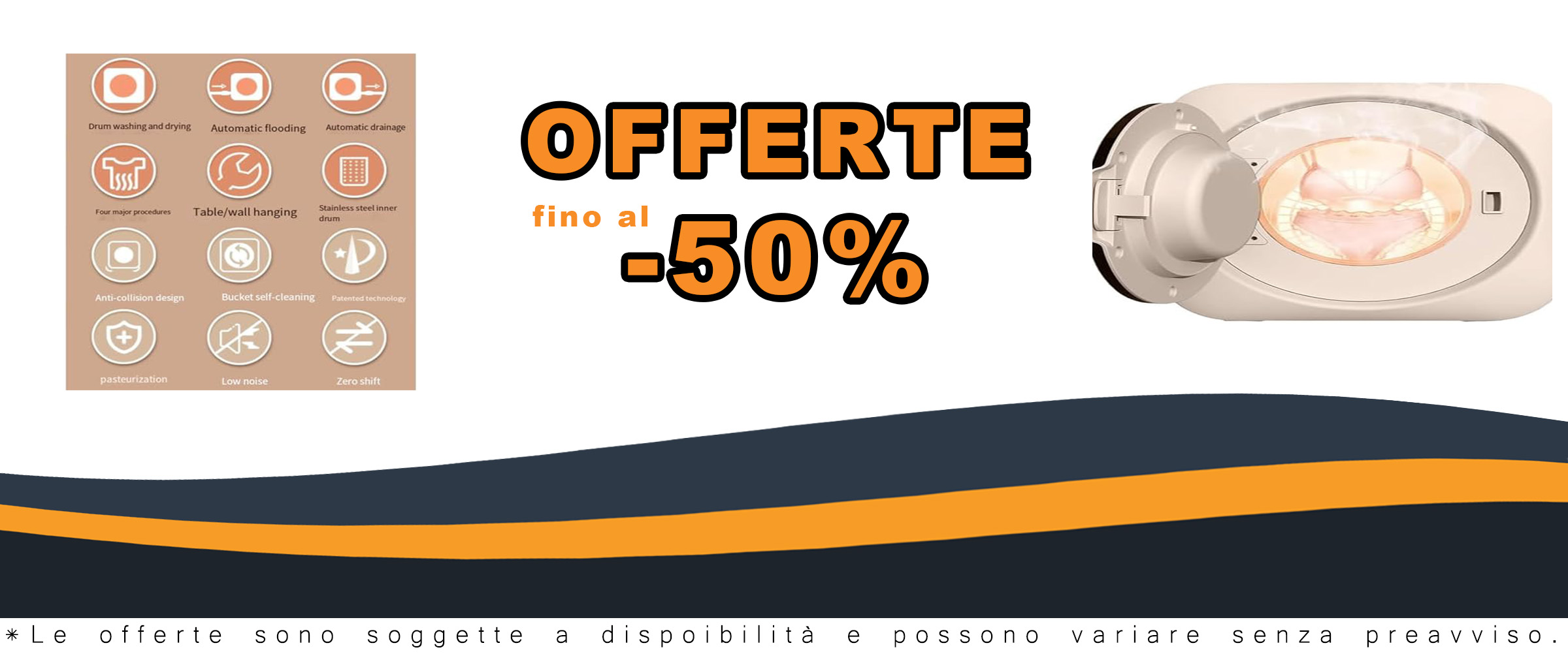 Qiang Mini Lavatrice con Asciugatrice, compatta e automatica, ideale per appartamenti e dormitori.  