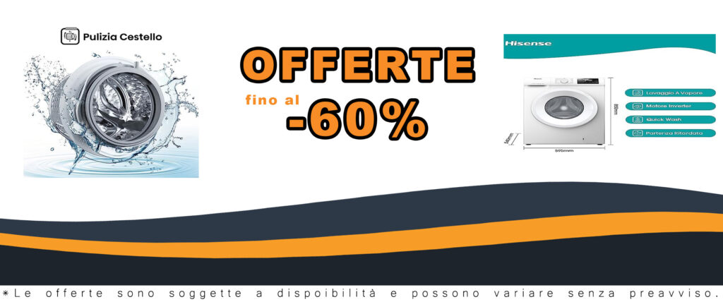 Hisense WFQP801419VM Lavatrice a carica frontale, bianca, con display LED, funzione vapore e programma rapido