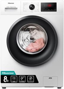 Hisense WFPV8012EM - Lavatrice a Carica Frontale 8 Kg con Display LED e Funzione Vapore
