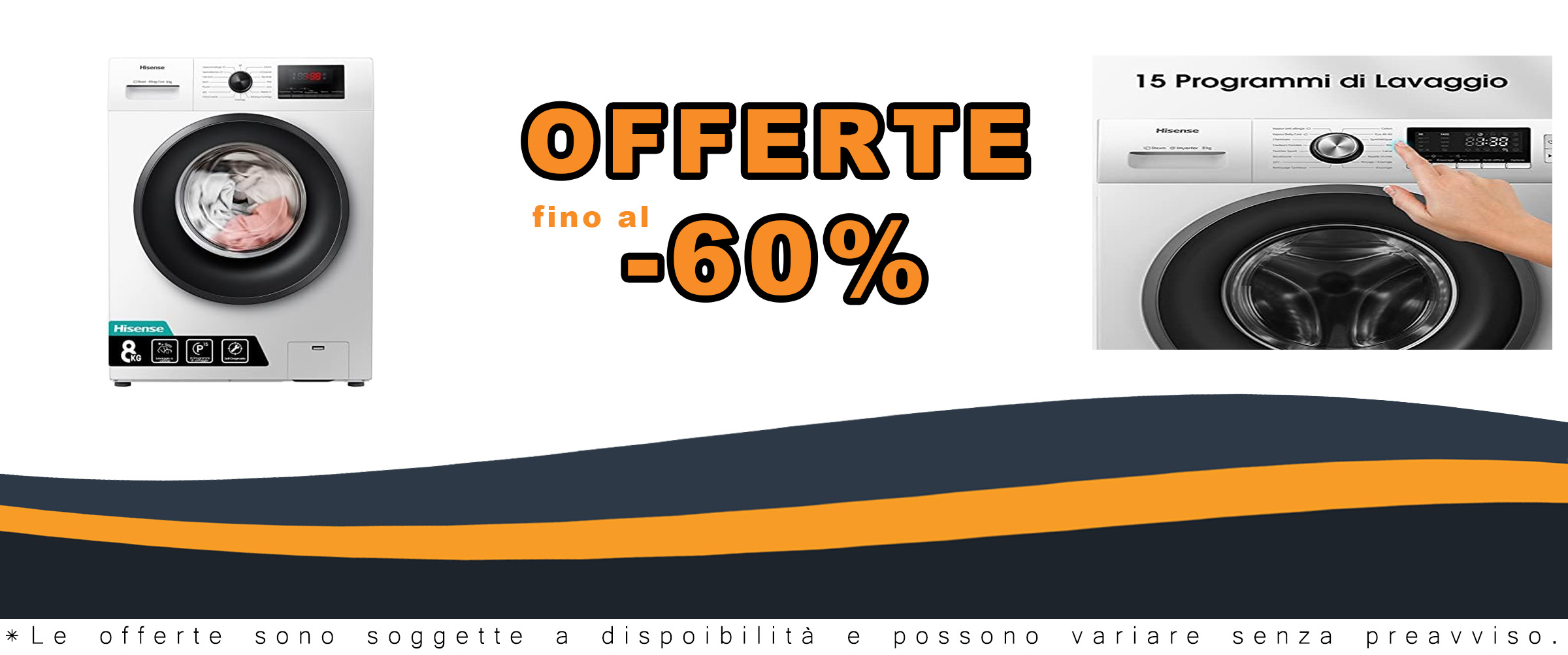 Hisense WFPV8012EM - Lavatrice a Carica Frontale 8 Kg con Display LED e Funzione Vapore