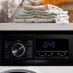 Cecotec Lavatrice a Carica Frontale 12 Kg Bolero DressCode 12500 Inverter. 1400rpm, Inverter Plus, 16 programmi, Classe A, SteamMax, Pearl Drum, Delay Start, Drum Clean, Display, Allergy Care, Stop&Go