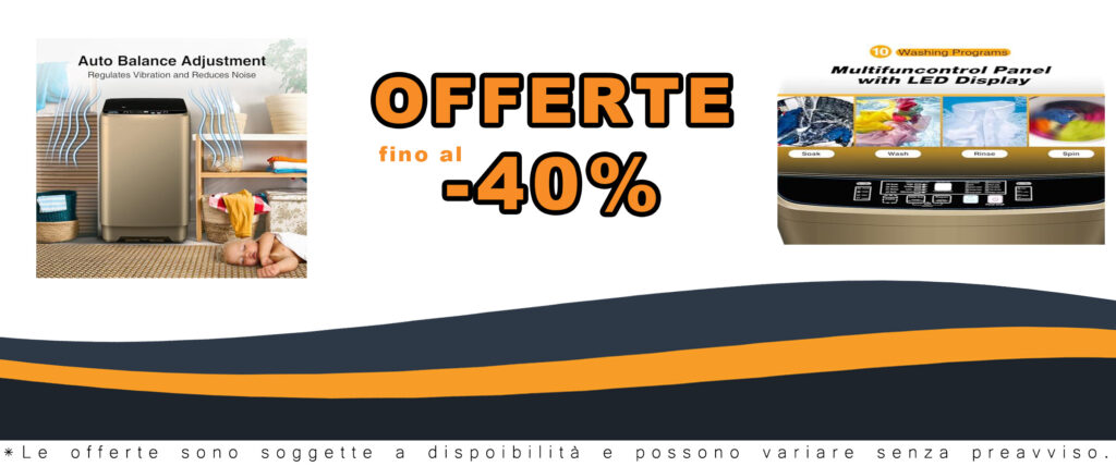 Lavatrice portatile 7,7 kg, completamente automatica, compatta e silenziosa, perfetta per appartamenti piccoli.