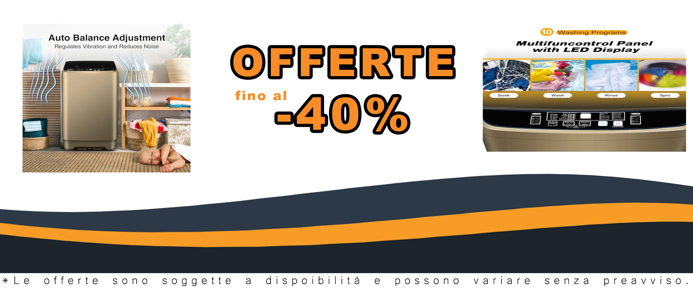 Lavatrice portatile 7,7 kg, completamente automatica, compatta e silenziosa, perfetta per appartamenti piccoli.