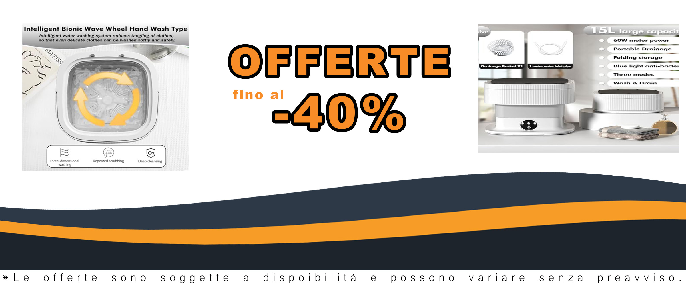 Lavatrice portatile compatta e facile da usare, ideale per spazi piccoli e per chi cerca una soluzione di lavaggio veloce ed efficiente.