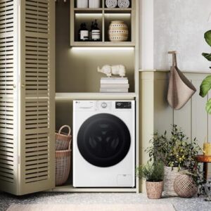 LG AI DD F4R3710NSWW Lavatrice 10kg a Carica Frontale, Classe A, con Wi-Fi, Autodosaggio e Lavaggio a Vapore