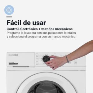 Lavatrice UNIVERSALBLUE 10 kg titanio con motore inverter DC e 14 programmi di lavaggio