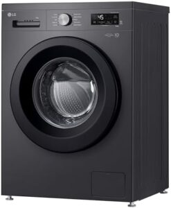 Lavatrice LG F4NX1009NMB 9 kg con tecnologia 6 Motion Direct Drive, Wi-Fi e Lavaggio a Vapore Allergy Care in colore Middle Black