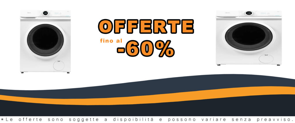 Midea MF100W70BA/W-IT Lavatrice Slim da 7 kg con 1400 Giri e Classe Energetica A
