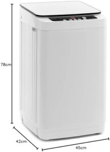 ulsonix LCLEAN Mini Lavatrice 4.5kg, lavatrice portatile ideale per viaggi e campeggio