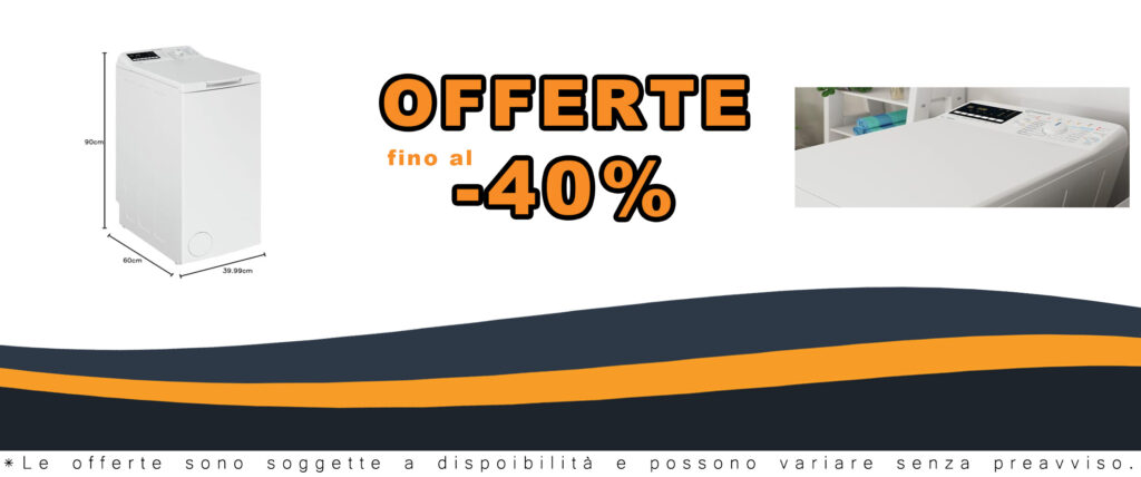 Lavatrice BTW B7231P IT, carica dall'alto, 7 kg, classe D, 1200 giri, vista laterale