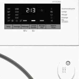Beko WITC7612B0W Lavatrice Caricamento Frontale 7 kg 1200 Giri/min A Bianco con design elegante in bianco e ottima efficienza energetica