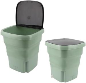 Bewinner Lavatrice Pieghevole Portatile da 15 Litri, ideale per biancheria intima e vestiti, con design compatto e 3 modalità di pulizia.