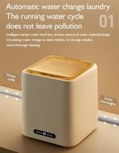 POWHA Lavatrice Portatile Mini Automatica con Funzione Centrifuga per Biancheria Intima e Calzini